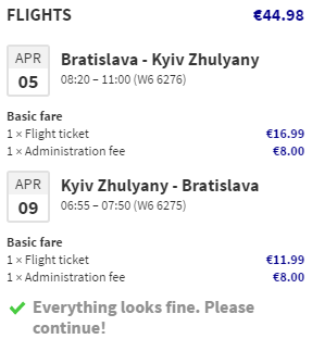 Kyjev z Bratislavy za 1 215 Kč