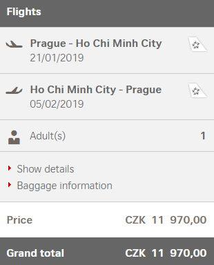 Vietnam - Ho Či Minovo Město z Prahy za 11 970 Kč