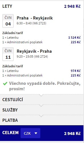 Island z Prahy za 2948 Kč